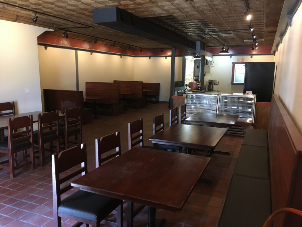 Inside Redpoint Inn's dining room in Jasper, TN
